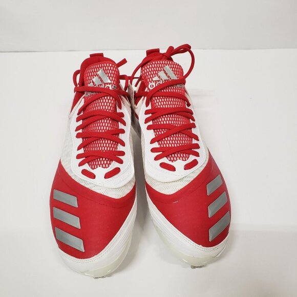 Adidas Men\'s Icon‎ V Bounce Iced Out Metal Baseball Cleats, Red - Size US 12